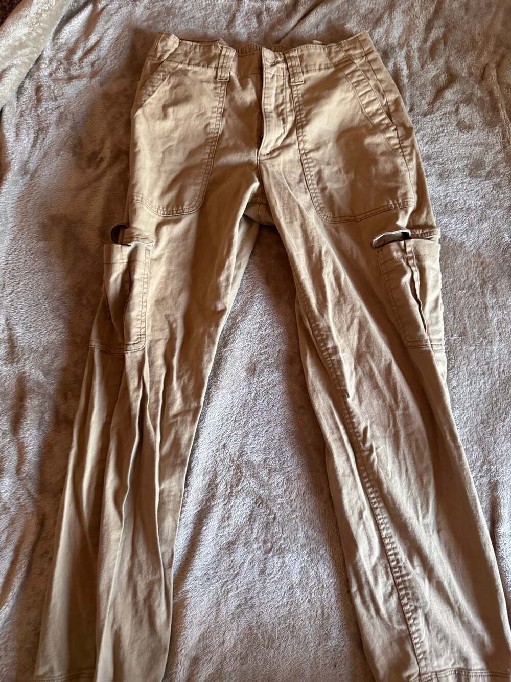 Old Navy High-Rise OG Chino Cargo Pants Tan Size XS